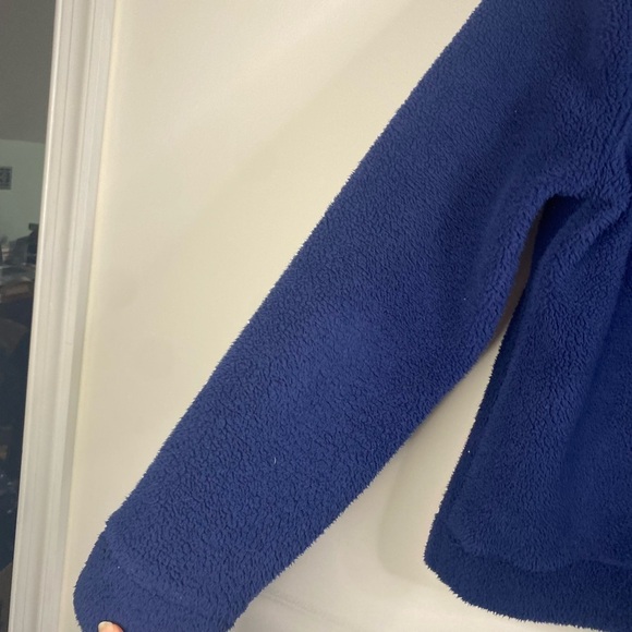 Women's Vineyard Vines Blue Pull Over Quarter Zip Cozy Sweatshirt Size Large - Picture 10 of 14